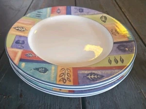 4 ROYAL DOULTON  EVERYDAY RANGE - TRAILFINDER DINNER PLATES 28cm - Picture 1 of 4