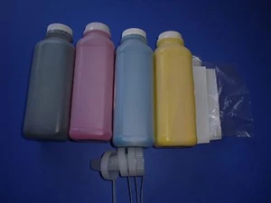 4 TONER REFILL for KONICA MINOLTA QMS MagiColor 2400 2400W 2430DL 2450 2500 2530 - Picture 1 of 1