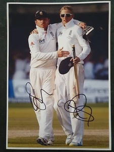 JOE ROOT & IAN BELL - Signed 12x8 Photograph - SPORT - ENGLAND CRICKET - Picture 1 of 1