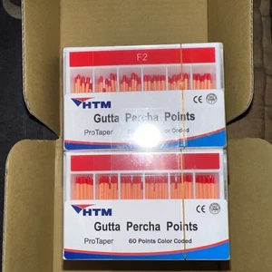HTM Gutta Percha F2 Punkte 600 Pro Taper Wurzelkanal 10 Packungen à 60 - Bild 1 von 3