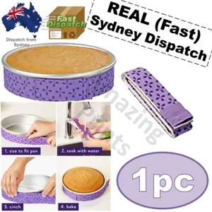 1x Cake Pan Strips Bake Even Strip Baking decorating round deep Belt set tin - Picture 1 of 1