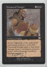 1999 Magic: The Gathering - Mercadian Masques Unnatural Hunger #169 0b3u