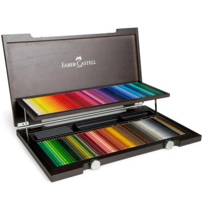 ¡NUEVO! Faber Castell 120 Lápices de Colorear Polychromos Caja Madera Set Dibujo Arte Foto 1 de 4