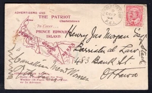 Canada CHARLOTTETOWN PEI 1904 "The Patriot" ILLUSTRATED Advertising Cover - Picture 1 of 2