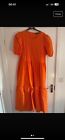 M&S Cotton Rich Puff Sleeve Midi Tiered Dress Size 14 never worn but tags remove