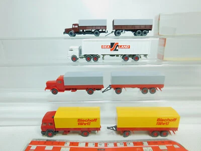 BO997-0,5# 4X WIKING H0/1:87 LKW: 480 Krupp+Büssing+Iveco Bischoff Ecc S.G./Mint - Immagine 1 di 4