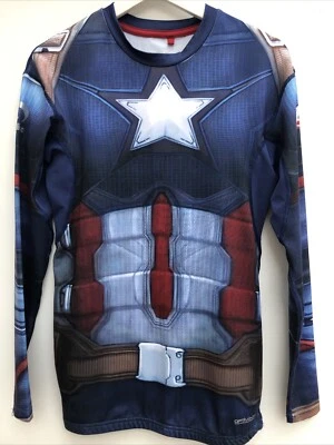 SONDICO MARVEL Compression Top Captain America Civil War Long Sleeve Mens Medium - Image 1 of 4
