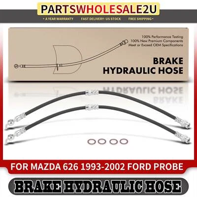 Manguera hidráulica de freno trasero 2 piezas para Mazda 626 1993-2002 MX-6 Ford Probe 1993-1997 Foto 1 de 4