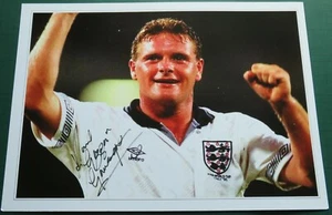 Paul Gascoigne signiert England WM Foto COA Italia 90 (Foto d) - Bild 1 von 1
