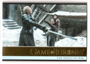 GAME OF THRONES SEASON 7 GOLD PARALLEL BASE INSERT #11 THE SPOILS OF WAR 131/150