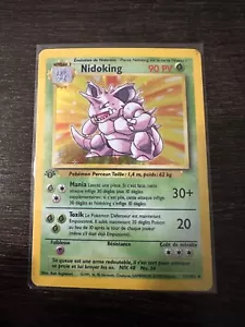 Pokemon 1st Edition Base Set Holo French Nidoking Holo 11/102 1999 - Picture 1 of 3