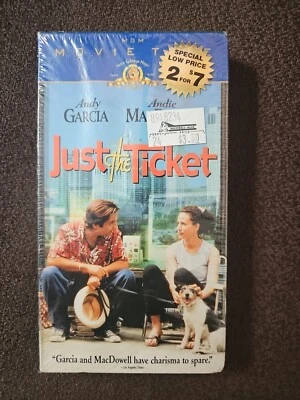 Just the Ticket VHS 1999 Andie MacDowell Andy Garcia Brand New Sealed Ships Fast Foto 1 de 4