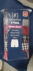 New Men's 6-Pk Woven Boxers Size M - Picture 1 of 1