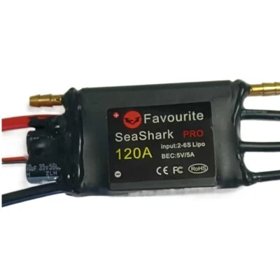 120A Brushless Senseless Boat ESC Speed Controller Waterproof Competition level - Image 1 of 4