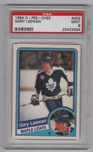 Gary Leeman 1984-85 O-Pee-Chee 84-85 Nº 305 PSA 9 9 95074 - Imagen 1 de 2