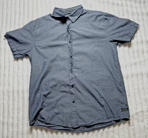 TAVIK BEACH BORN CITY RAISED Mens SZ Medium Denim Color Button Up - Picture 1 of 12