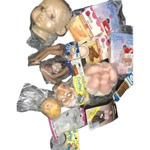 Konvolut Puppenherstellung Zubehör Teile Puppe Basteln Köpfe, Handbasteln - Bild 1 von 12