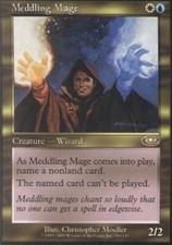 [1x] Meddling Mage - Slight Play, English - Planeshift MTG Magic