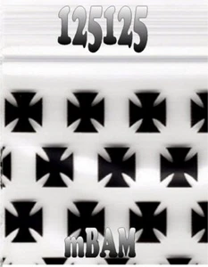 PACK DE 100 MINI BOLSAS CHOPPER CROSSES NEGRAS 125125 Apple Zip 1.25x1.25" - Imagen 1 de 12