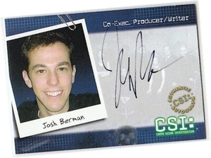 CSI Series 2 (Two) - CSI-B16 Josh Berman Co-Producer Writer Auto/Autograph Card - Picture 1 of 3