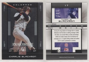 2008 Donruss Elite Extra Edition Charlie Blackmon #17