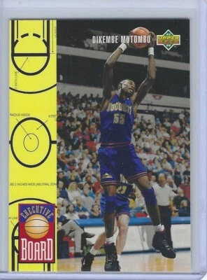 RIP  DIKEMBE MUTOMBO  "HOF"   1993  UPPER DECK EXECUTIVE BOARD  #431  NUGGETS - Image 1 of 2