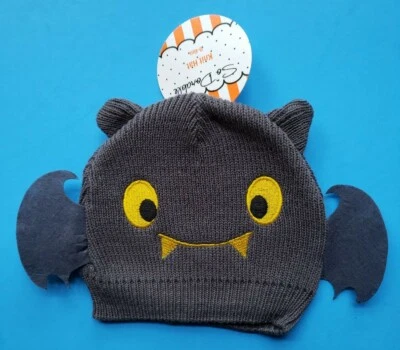 Infant Halloween Bat Costume Knit Hat Size 0-6 Months  NWT Cotton - Image 1 of 3