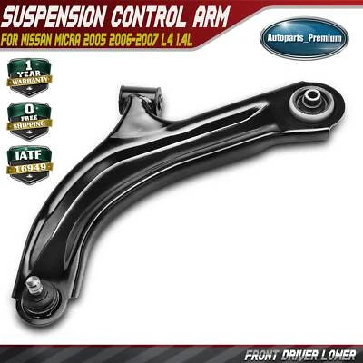 Brazo de control inferior delantero izquierdo con conjunto de rótula para Nissan Micra 05-07 L4 1,4 L Foto 1 de 4