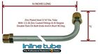 5/16 Fuel Line 16 Inch Oe Zinc Steel 90 Degree Bend Flared 1/2-20 Tube Nuts Sae