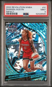 2022 Panini Revolution WNBA - Impact #91 Shakira Austin /149 Rookie Card - PSA 9 - Picture 1 of 3