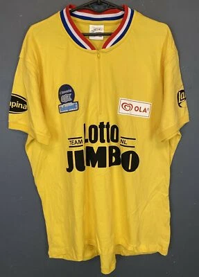 CAMISA PARA HOMBRES LOTTO JOOP ZOETEMELK JUMBO BICICLETA CICLISMO BICICLETA JERSEY TALLA 2XL XXL 6 Foto 1 de 4