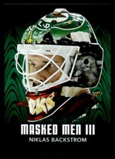 10-11 Between The Pipes Masked Men Emerald #MM37 Niklas Backstrom 1/1 (re 92443)