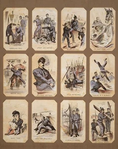 Civil War Union Army Souvenir Card Sheets by Winslow Homer: Life in Camp 1 & 2 - Picture 1 of 2