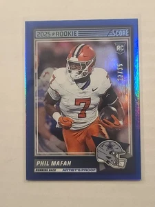 Puntuación Phil Mafah RC #44 2025 prueba de artista paralelo 22/35 Dallas Cowboys - Imagen 1 de 2