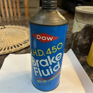Lata de líquido de frenos DOW X.H.D. 450 líquido de transporte para automóvil lata completa 32 OZ. - Imagen 1 de 4