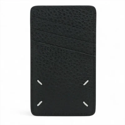 Estuche para tarjetas de cuero negro Maison Margiela 4 puntadas SA1VX0017 Foto 1 de 4