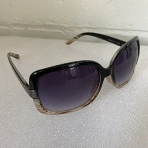 Tahari TH124 Black Fade multi Frame Dark Grey Gradient Lens Square Sunglasses - Picture 1 of 8