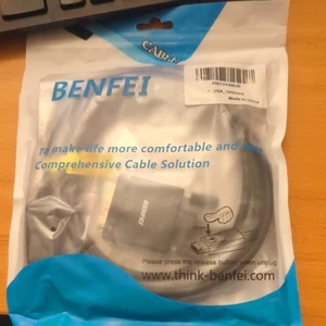 Benfei DisplayPort to VGA 6ft Adapter Cable B_USA_105black in original package - Picture 1 of 3