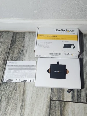  StarTech USB 3.0 to Dual HDMI Display Adapter 4K  Windows  - Image 1 of 4