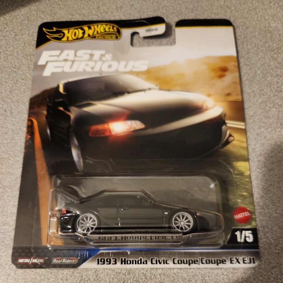 1993 Honda Civic Coupe EX EJ1 2025 Hot Wheels Fast & Furious HNW46 - Image 1 of 1