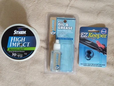 COMBO~ STREN 30lb• Bulk Spool• Monofilament 400yds• Moss Green & Laker Reel Oil - Image 1 of 4