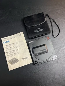 VTG SONY D-250 Discman Personal CD player Walkman Full Metal Body NO BATTERY - Picture 1 of 18