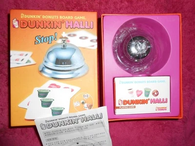 2006 Brand New Prototype Dunkin Donuts Board Game Dunkin' Halli Stop Bell Cards - Image 1 of 4