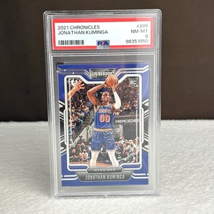 2021 Panini Chronicles Playbook NBA PSA 8 Jonathan Kuminga Warriors RC #285 - Bild 1 von 5
