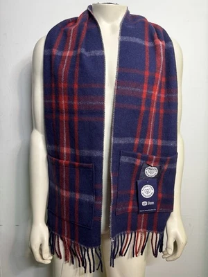 New With Tags Montreal Alouettes CFL Canadian Football Plaid Wool Scarf Banner - Image 1 of 3