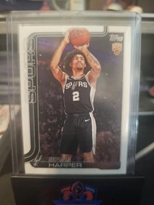2025-26 Topps Basketball Dylan Harper Spurs #202 Rookie RC Base Card - Picture 1 of 2