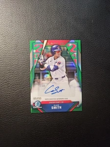 2024 Bowman Draft Chrome Cam Smith Class Of 2024 Green Refractor Auto /99 - Picture 1 of 2
