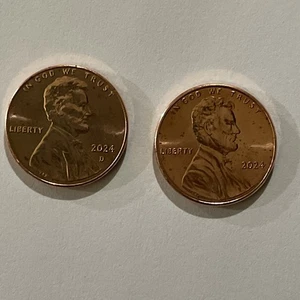 2024 P & D Lincoln Shield Cents BU - Picture 1 of 2