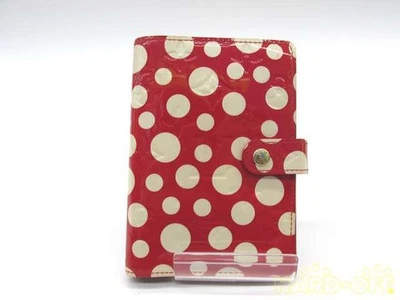 Louis Vuitton Authentic 14.5 cm Notebook Cover Agenda PM Yayoi Kusama Dot Red - Image 1 of 4