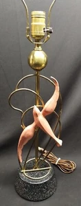 Nice Looking Rare 1954 FORDYCE  Mid-Century Modern Pink Bird Table Lamp - Picture 1 of 7